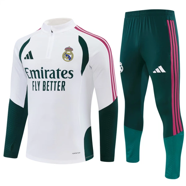 Real Madrid Harjoittelupusero puvut Miehet 2026/27 Valkoinen Real Madrid Harjoittelupusero puvut Miehet 2026/27 Valkoinen