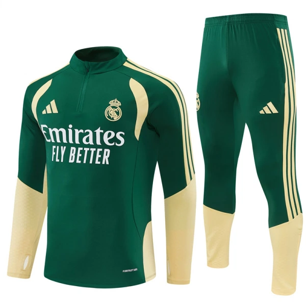 Real Madrid Harjoittelupusero puvut Miehet 2026/27 Vihreä Real Madrid Harjoittelupusero puvut Miehet 2026/27 Vihreä