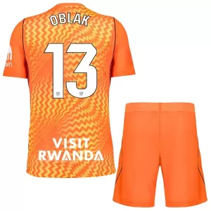 Atlético Madrid Jan Oblak 13 Maalivahdin Virallinen Paita Lapset 2026/27 oranssi