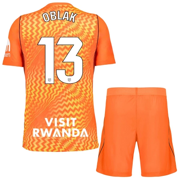 Atlético Madrid Jan Oblak 13 Maalivahdin Virallinen Paita Lapset 2026/27 oranssi Atlético Madrid Jan Oblak 13 Maalivahdin Virallinen Paita Lapset 2026/27 oranssi
