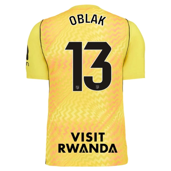 Atlético Madrid Jan Oblak 13 Maalivahdin Virallinen Paita Miehet 2026/27 Keltainen Atlético Madrid Jan Oblak 13 Maalivahdin Virallinen Paita Miehet 2026/27 Keltainen