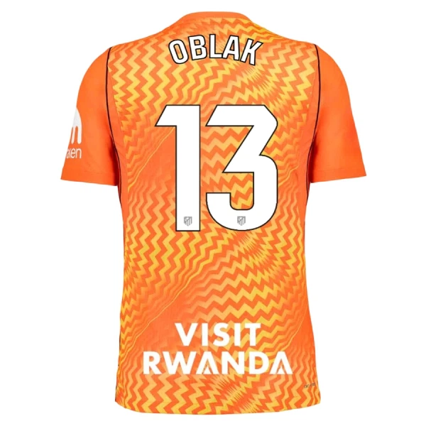 Atlético Madrid Jan Oblak 13 Maalivahdin Virallinen Paita Miehet 2026/27 oranssi Atlético Madrid Jan Oblak 13 Maalivahdin Virallinen Paita Miehet 2026/27 oranssi
