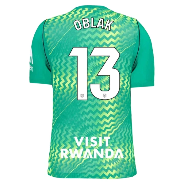 Atlético Madrid Jan Oblak 13 Maalivahdin Virallinen Paita Miehet 2026/27 Vihreä Atlético Madrid Jan Oblak 13 Maalivahdin Virallinen Paita Miehet 2026/27 Vihreä