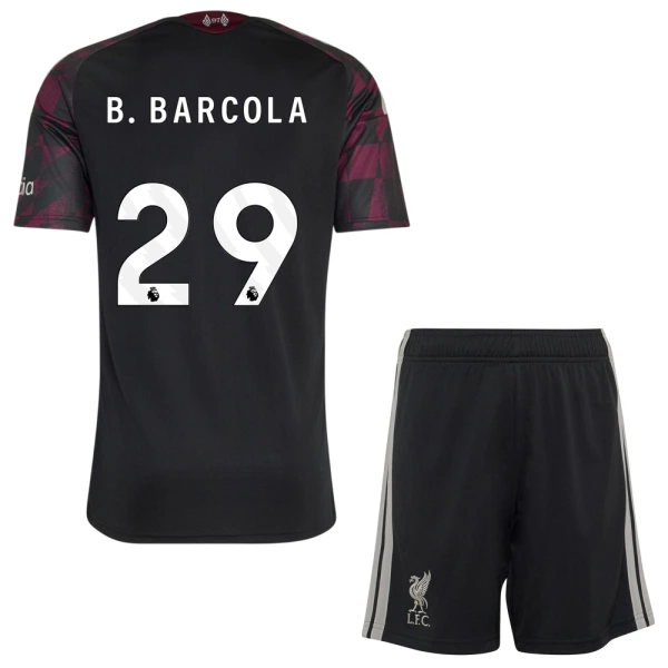 Liverpool B. Barcola 29 Virallinen Kolmas Pelipaita Lapset 2026/27 Liverpool B. Barcola 29 Virallinen Kolmas Pelipaita Lapset 2026/27