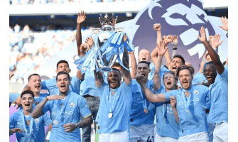 Manchester City voitti neljännen peräkkäisen Valioliigan mestaruuden