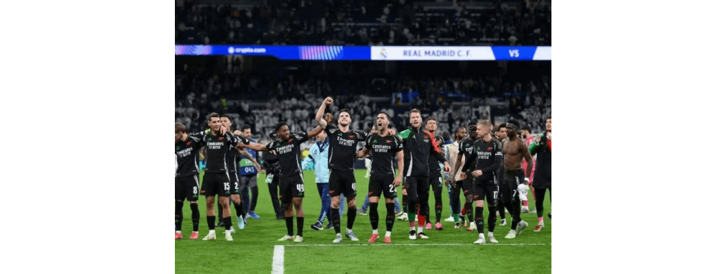 Riisi loistaa Bernabeussa, Arsenal etenee jälleen Mestarien liigan välieriin 16 vuoden jälkeen Riisi loistaa Bernabeussa, Arsenal etenee jälleen Mestarien liigan välieriin 16 vuoden jälkeen